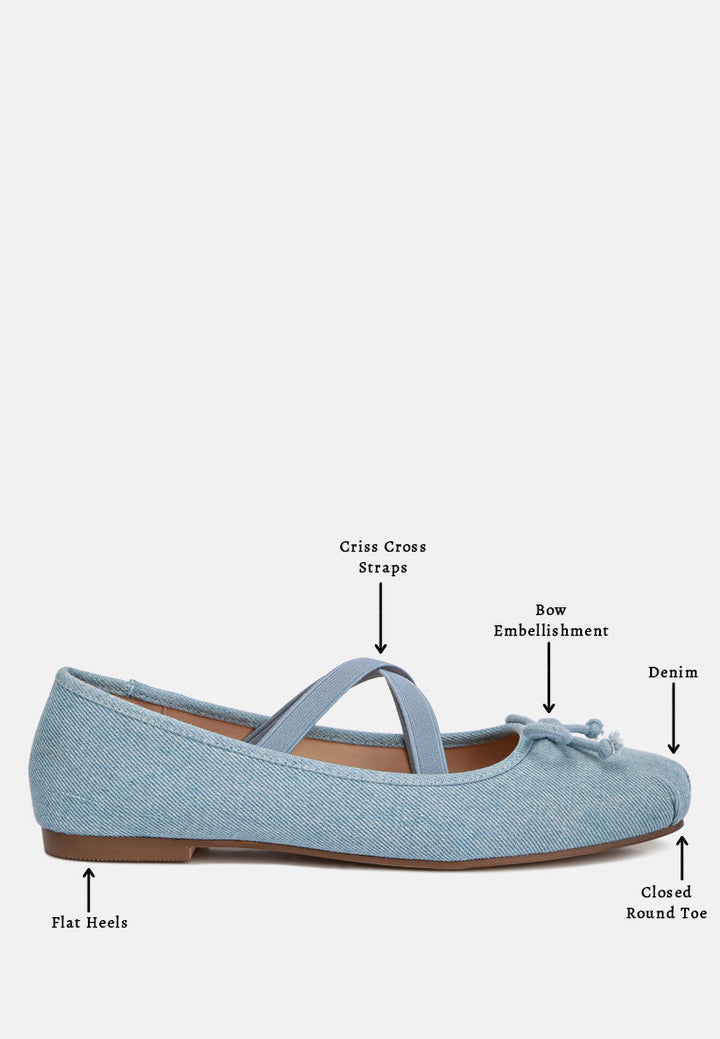 criss cross strap ballet flats by ruw#color_blue