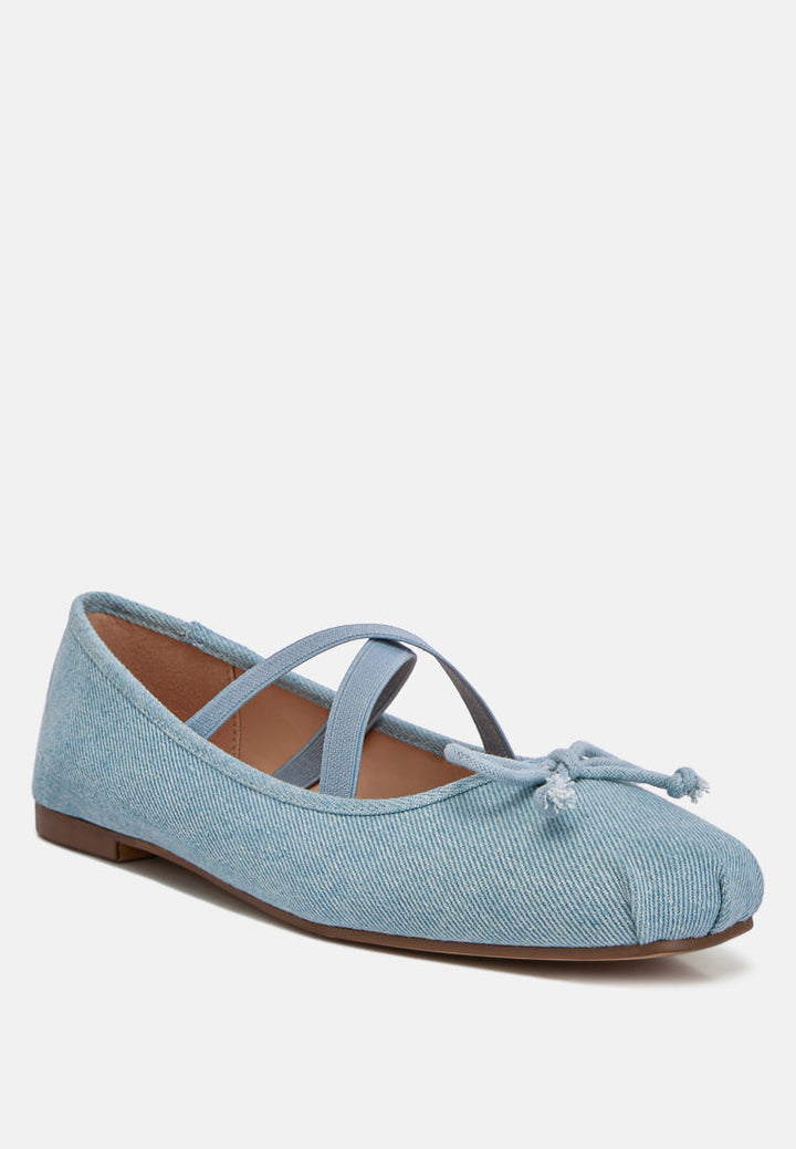 criss cross strap ballet flats by ruw#color_blue