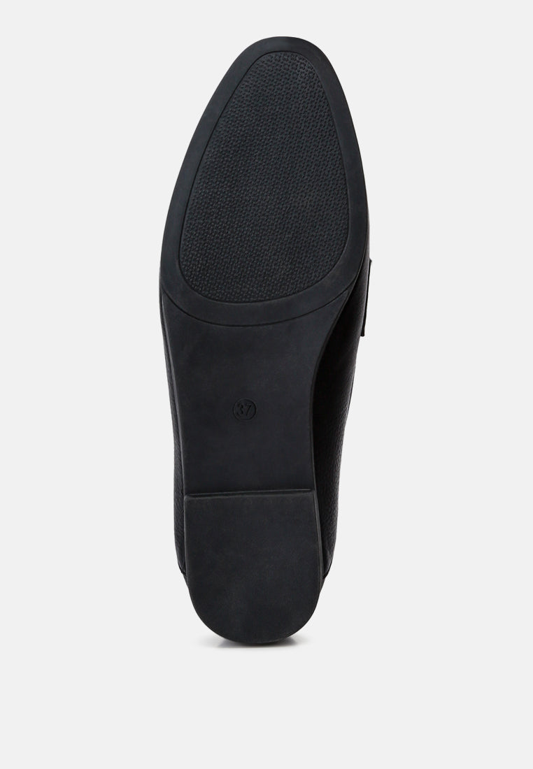 horsebit raffia loafers by ruw#color_black