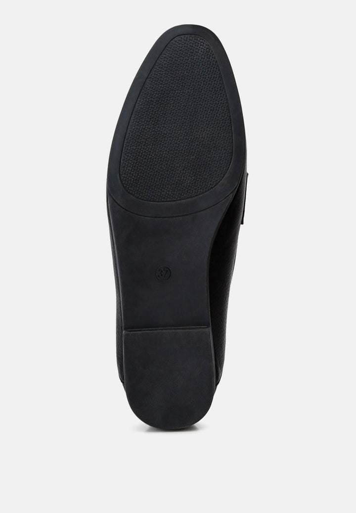 horsebit raffia loafers by ruw#color_black