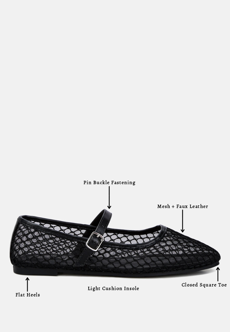 mesh mary jane flat by ruw#color_black