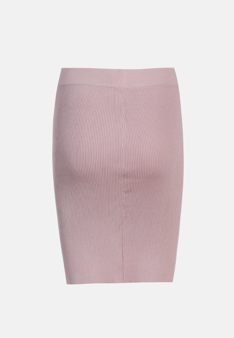 knitted pencil skirt#color_mauve