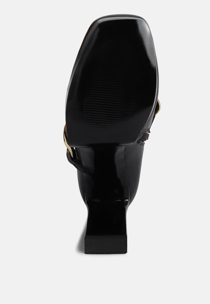 bambini high platform ankle boots by ruw#color_black