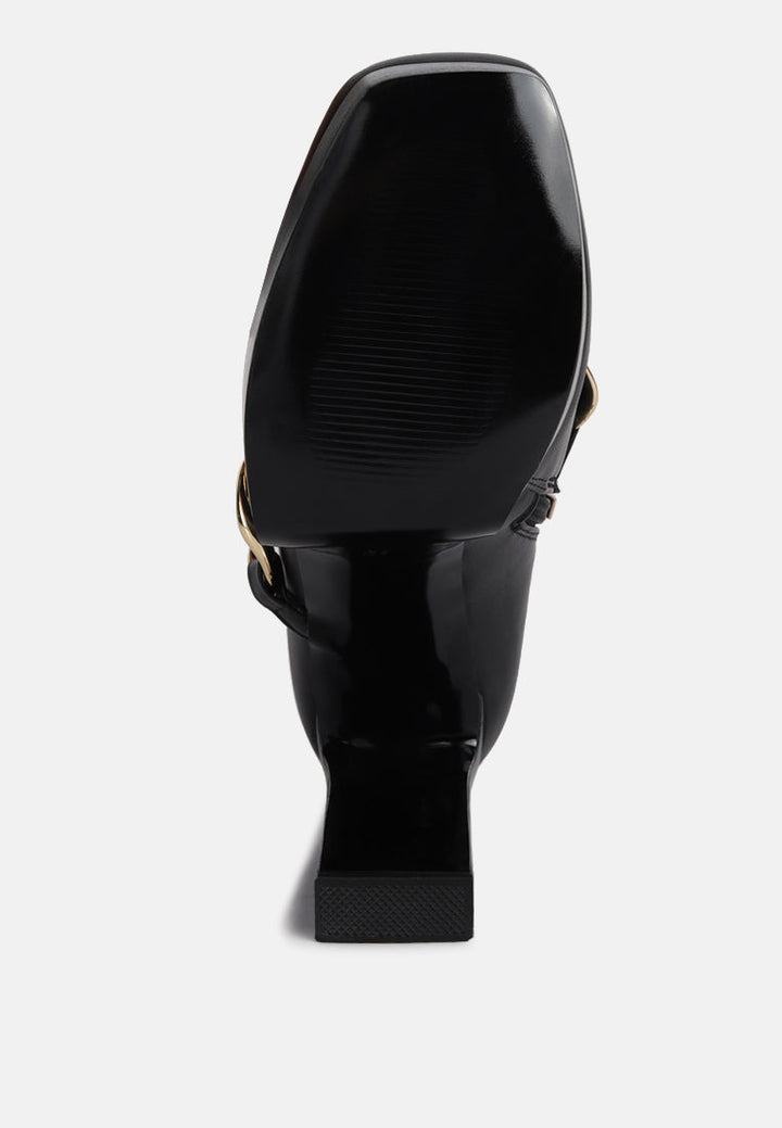bambini high platform ankle boots by ruw#color_black