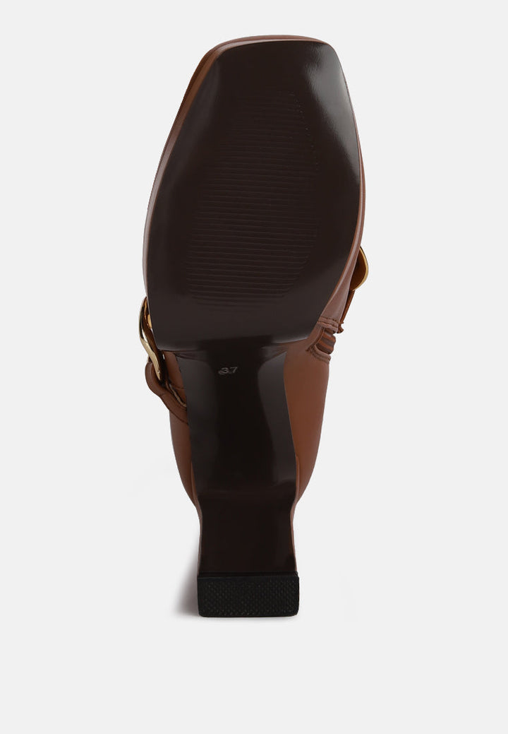 bambini high platform ankle boots by ruw#color_tan