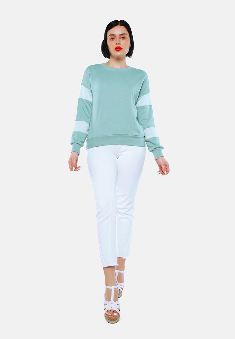 sage green basic full sleeves sweatshirt by ruw#color_saga-green
