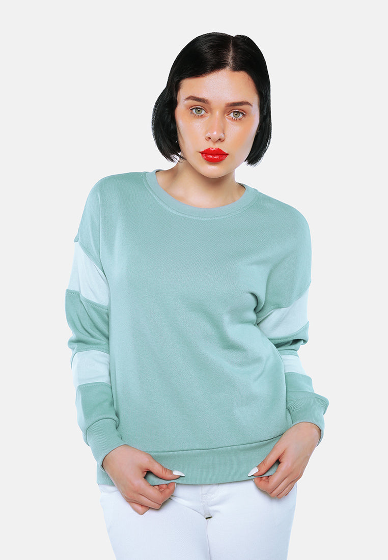 sage green basic full sleeves sweatshirt by ruw#color_saga-green