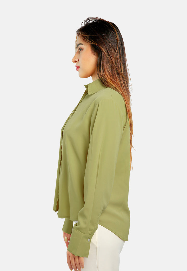 basic long sleeved collared shirt#color_yellow