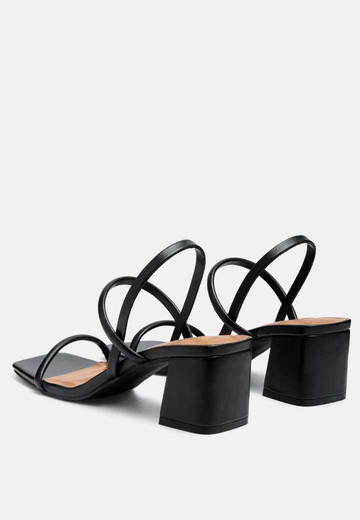 beau block mid heeled strappy sandal by ruw#color_black