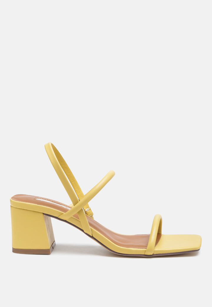 beau block mid heeled strappy sandal by ruw#color_yellow