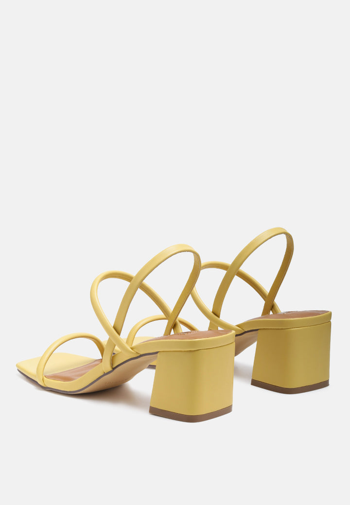 beau block mid heeled strappy sandal by ruw#color_yellow