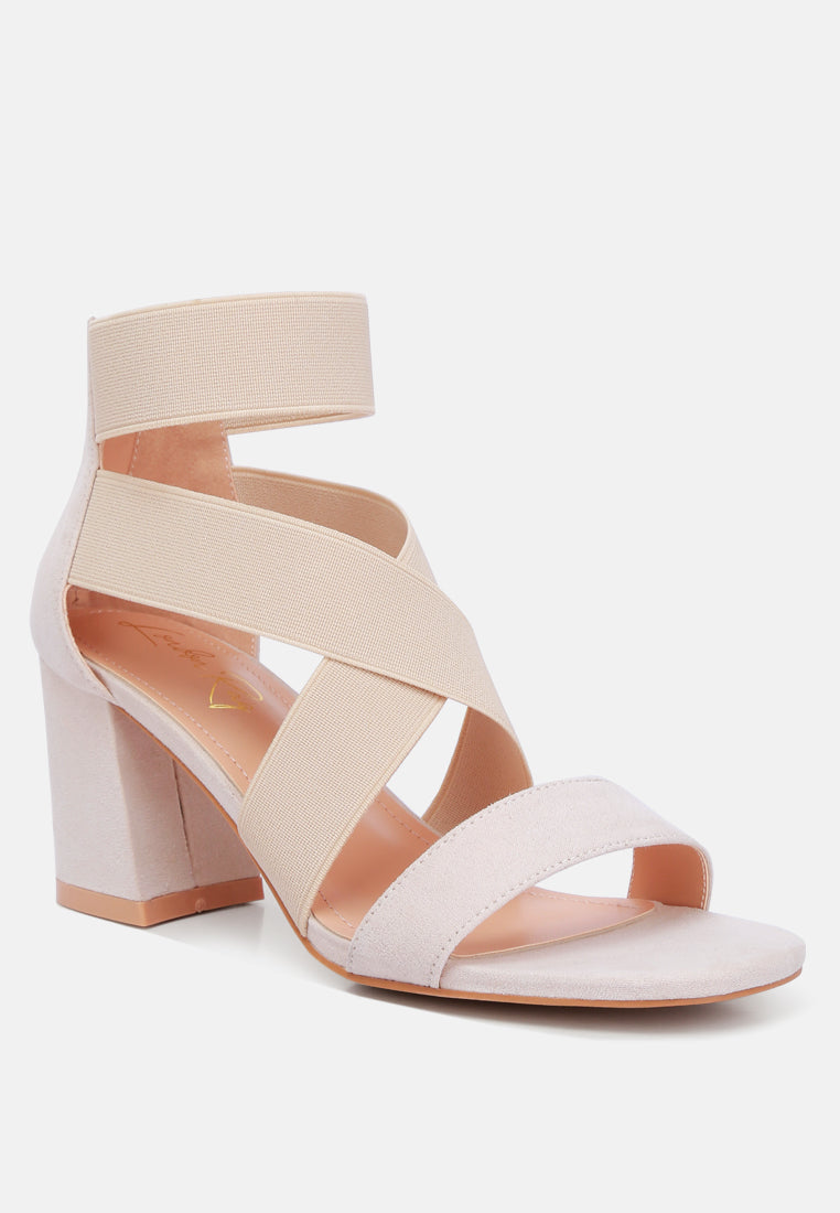 recycled micro suede block sandals by ruw #color_beige