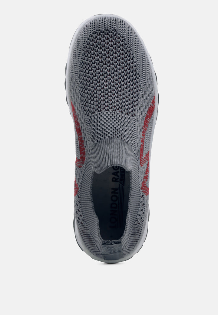 blazed knitted seamless trainers#color_grey