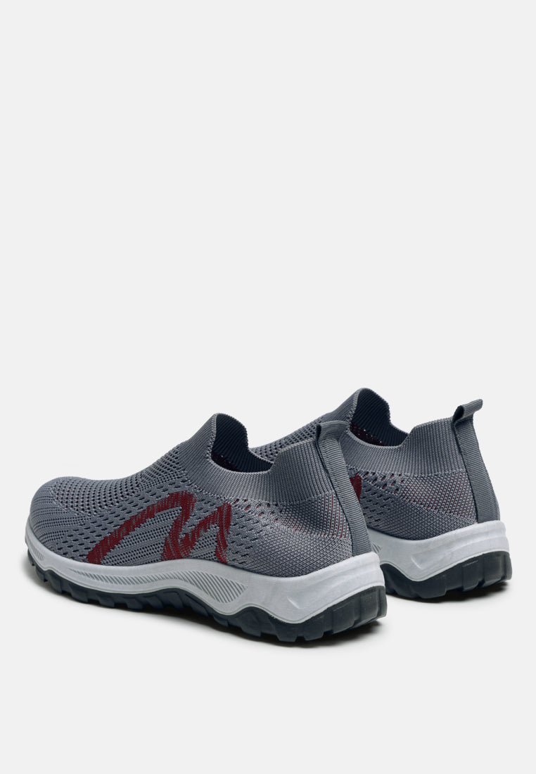 blazed knitted seamless trainers#color_grey