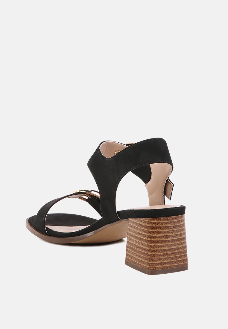 block heeled buckle sandals#color_black