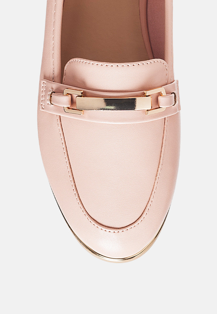 blush casual bling line loafers#color_blush