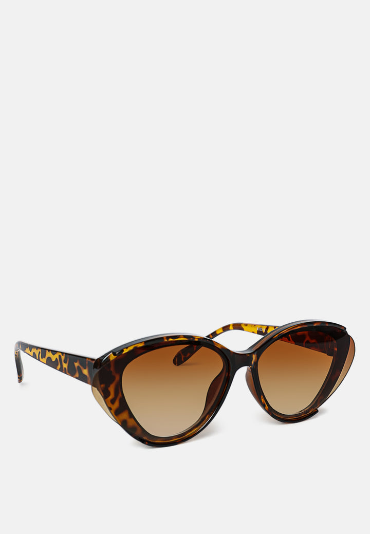 bold cat eye sunglasses#color_brown