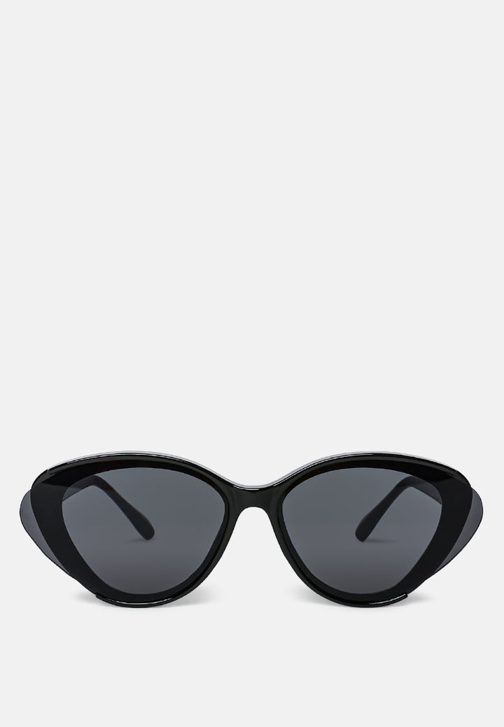 bold cat eye sunglasses#color_black
