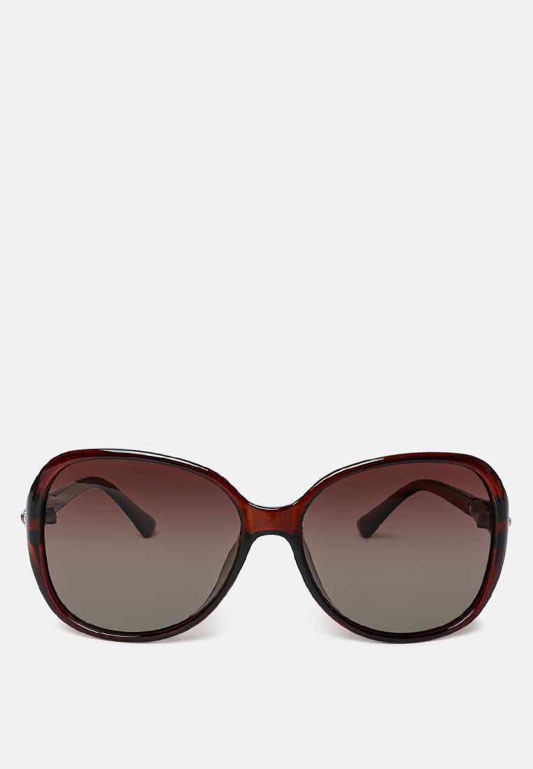 bold oval sunglasses#color_brown