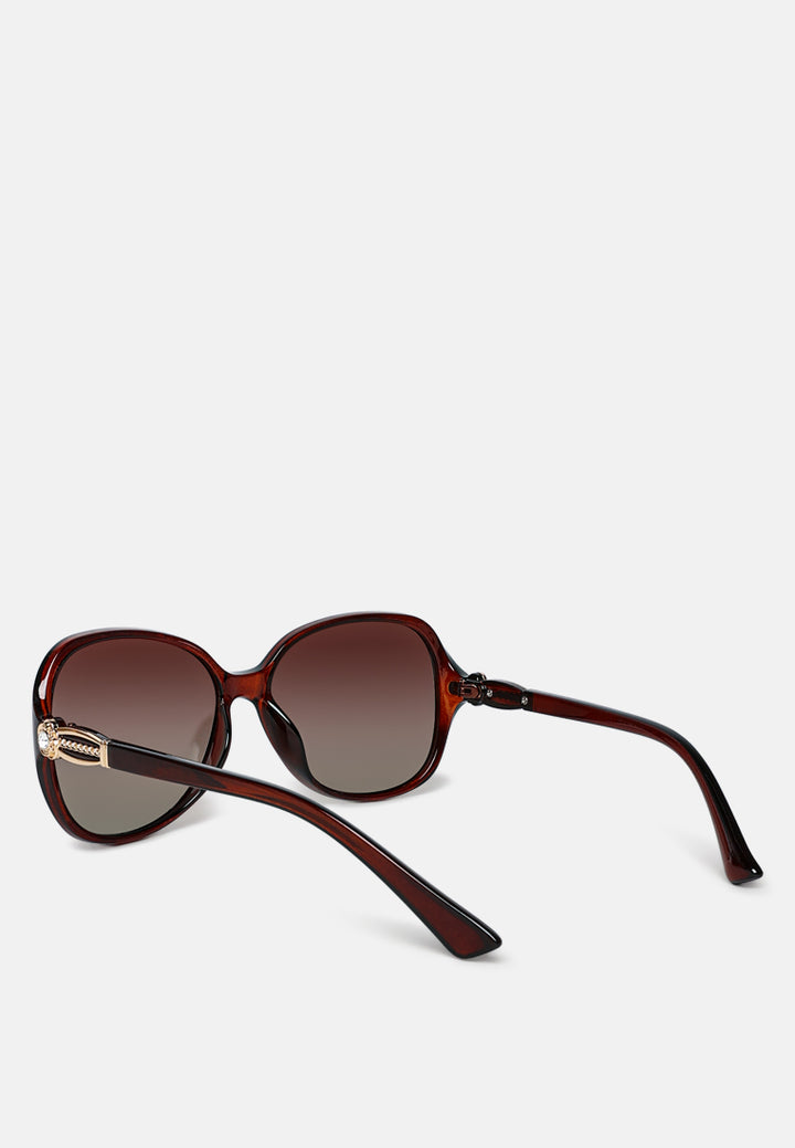 bold oval sunglasses#color_brown