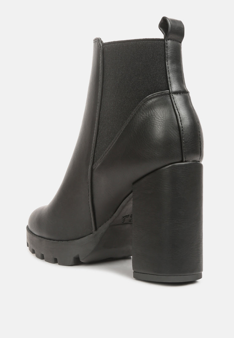 bolt block heeled chelsea boots by ruw#color_black