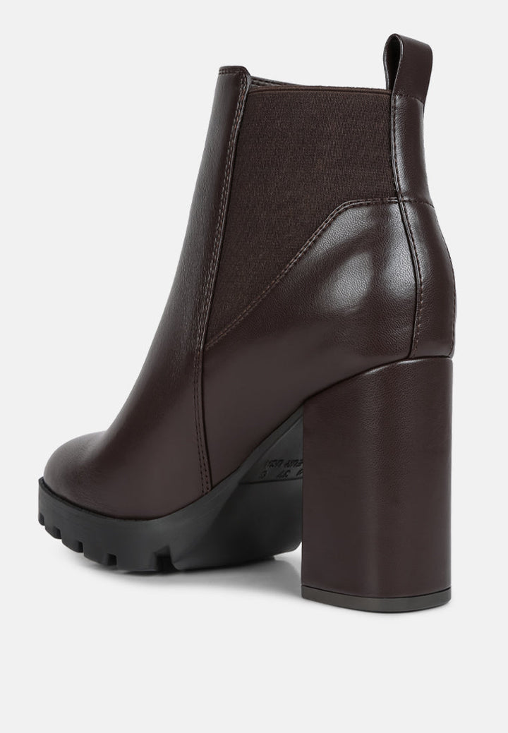 bolt block heeled chelsea boots by ruw#color_brown