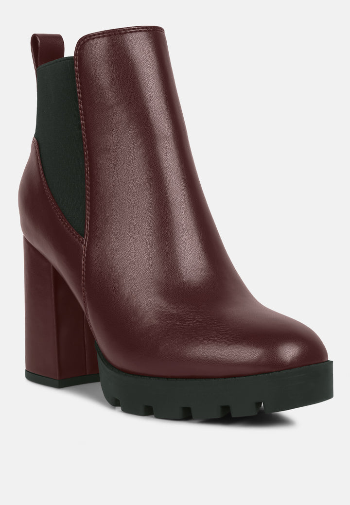bolt block heeled chelsea boots by ruw#color_burgundy