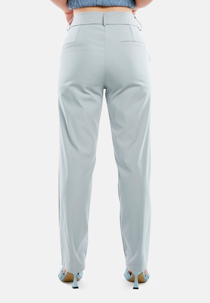 boot cut high waist pants#color_light blue