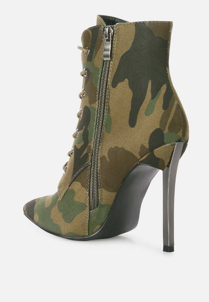 velvet high heeled velvet boots by ruw#color_camo