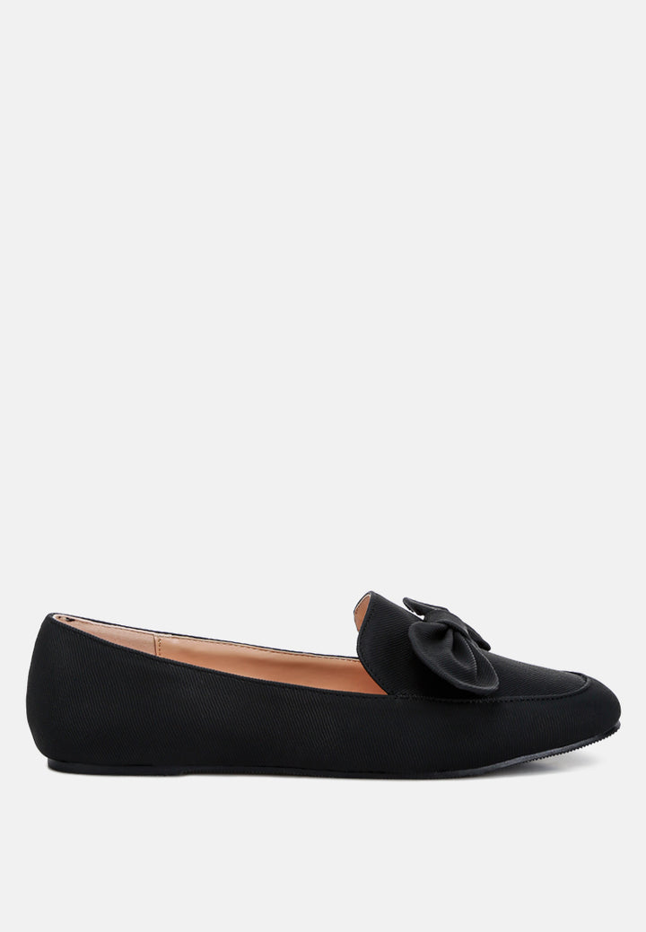 bow embellished loafers by ruw#color_black