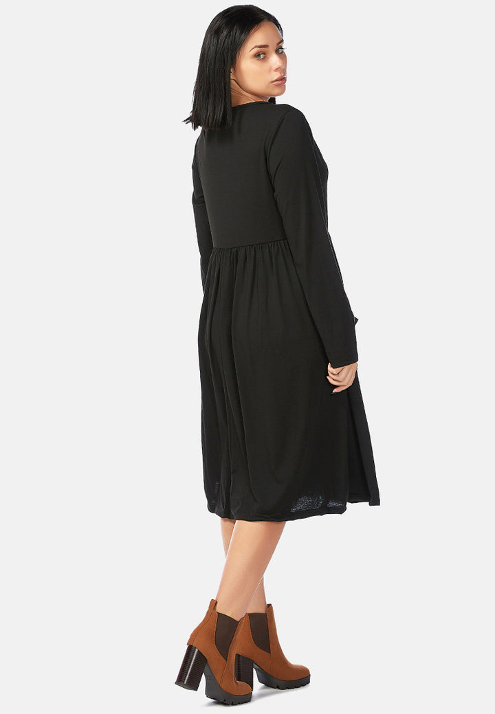 button- up dress#color_black