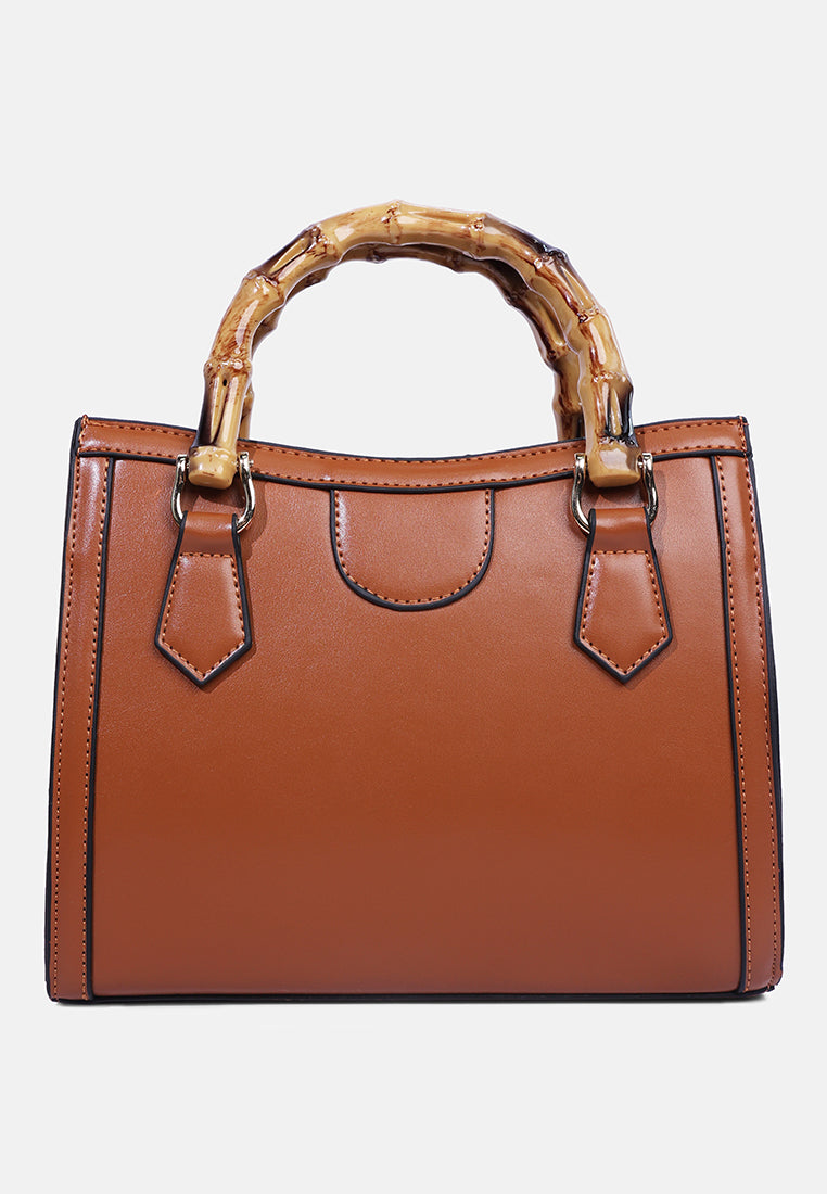 cane handle hand bag#color_tan