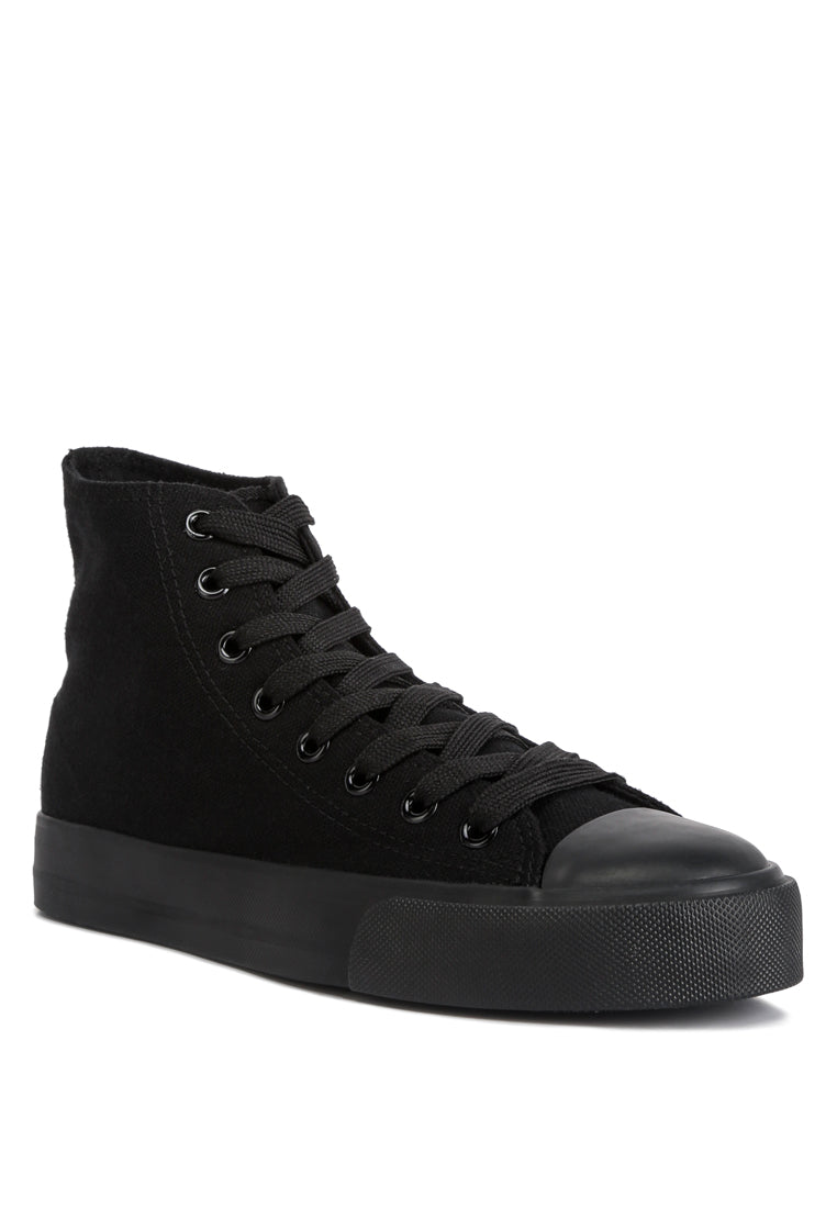  carew solid canvas high top sneakers#color_black