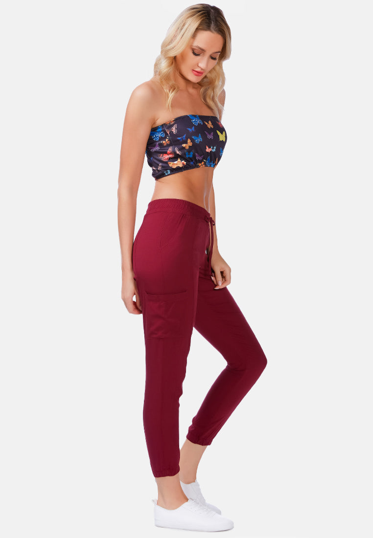cargo fit jogger pants#color_burgundy