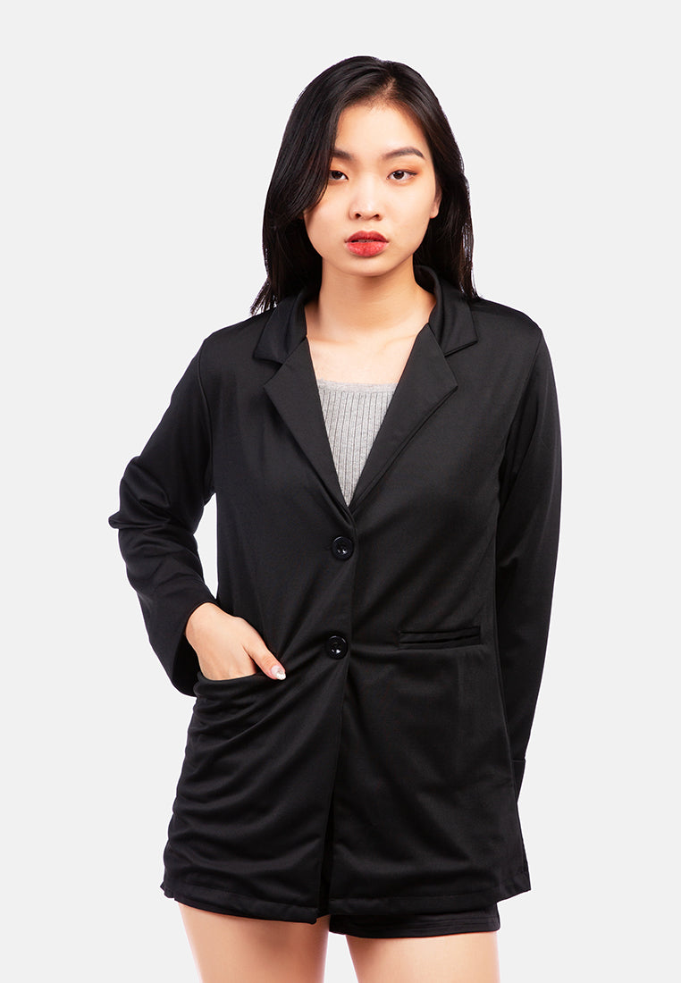 casual oversized jacket#color_black