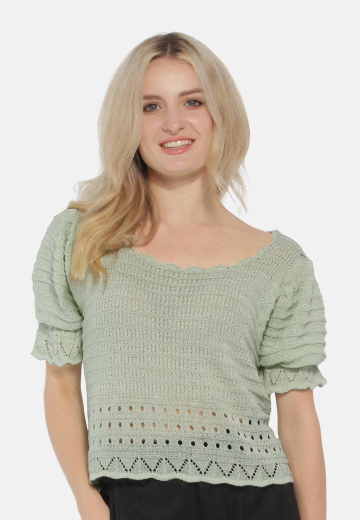 classic short-sleeved top#color_green