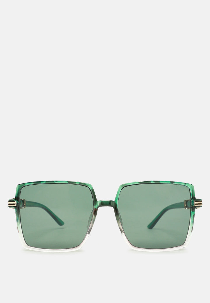 classy retro tinted square sunglass#color_green