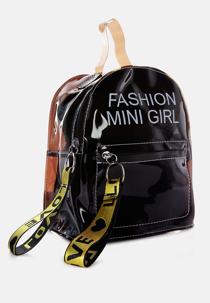 clear mini backpack#color_black