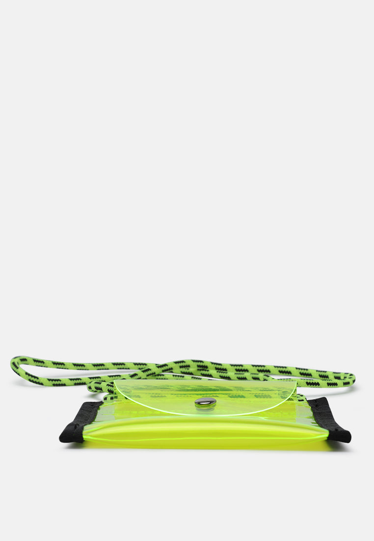 clear sling bag#color_yellow