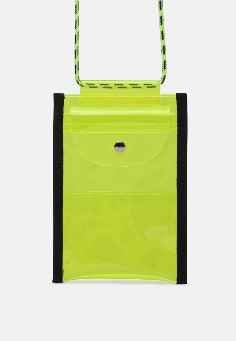 clear sling bag#color_yellow