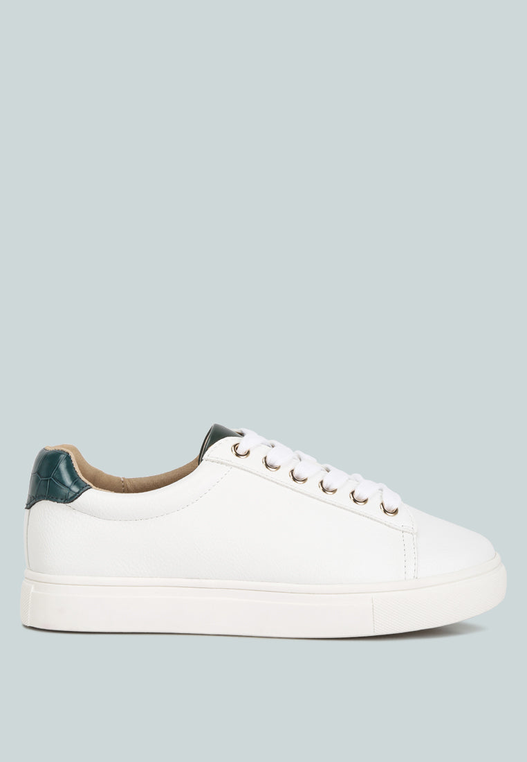 Colette Croc Back Panel Sneakers