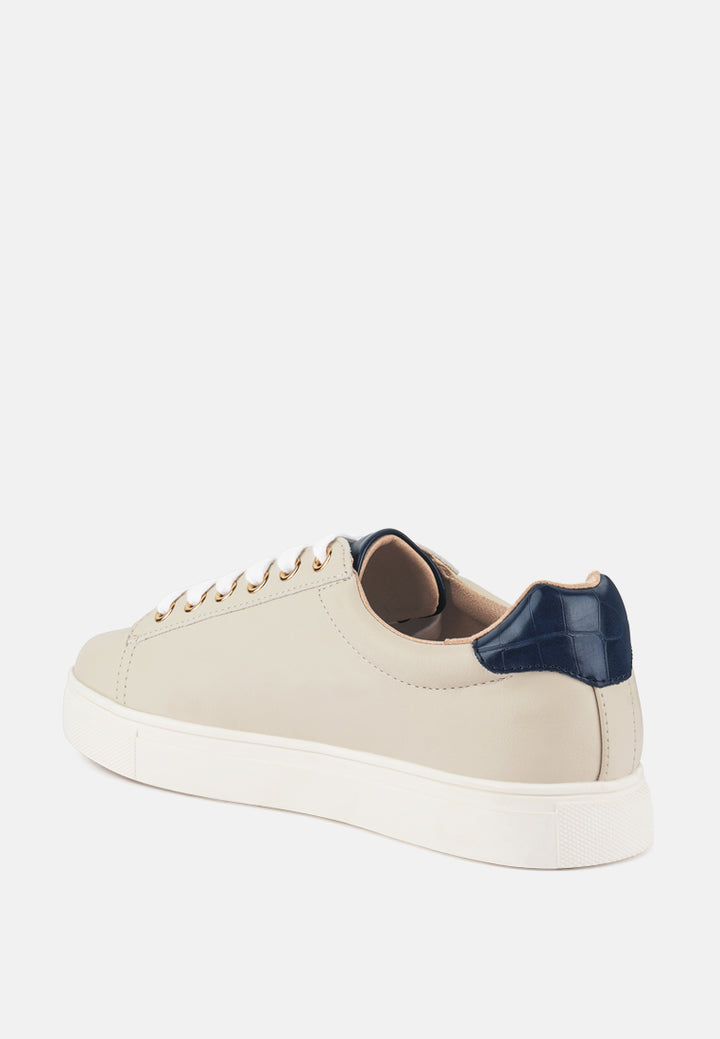 colette croc back panel sneakers#color_cream-navy