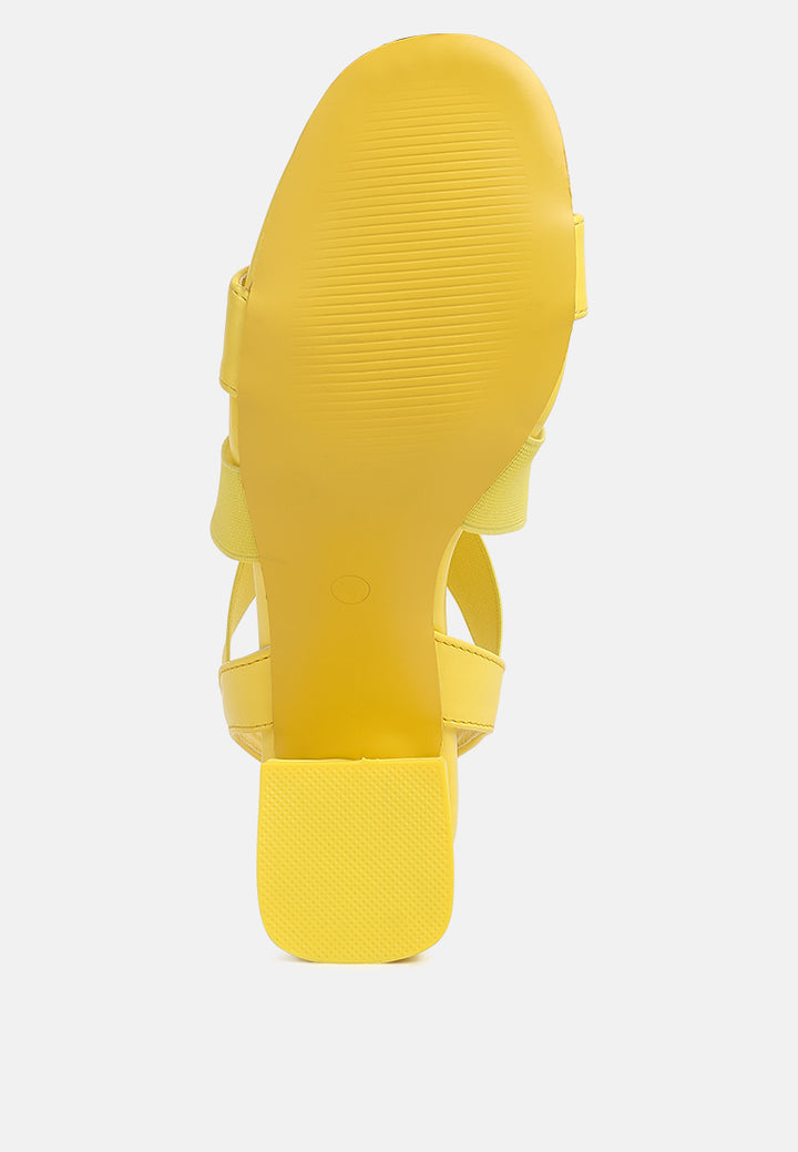 comfortable straps block heel sandals by ruw#color_yellow