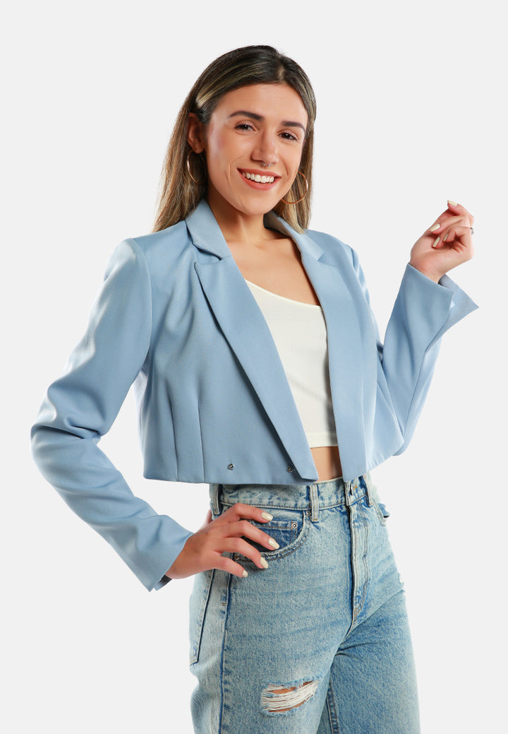 cropped tailored blazer#color_sky-blue