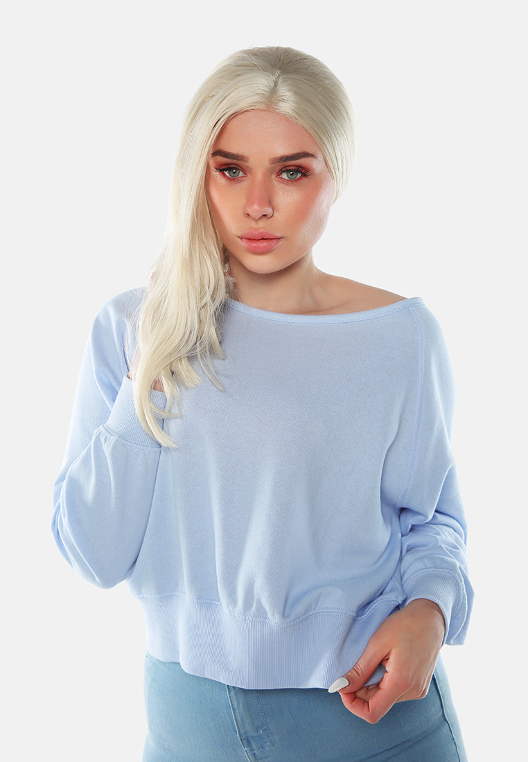 cross overlay knitted top#color_sky-blue