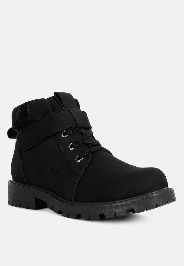 cushion collared ankle boots#color_black