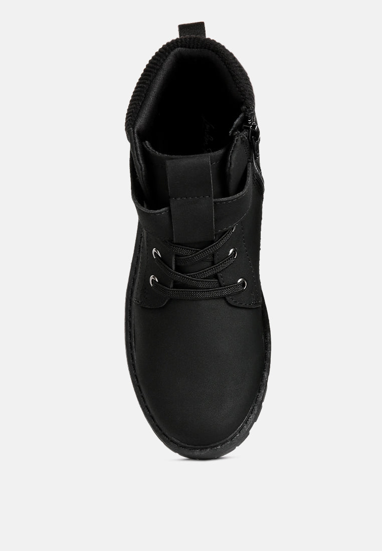 cushion collared ankle boots#color_black