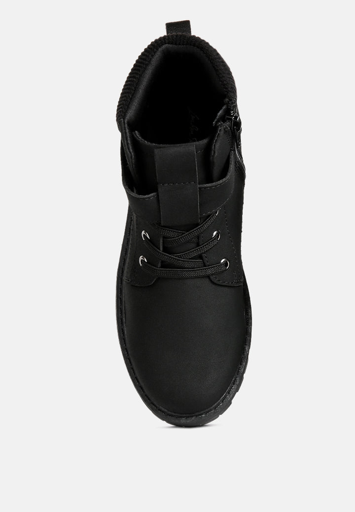 cushion collared ankle boots#color_black