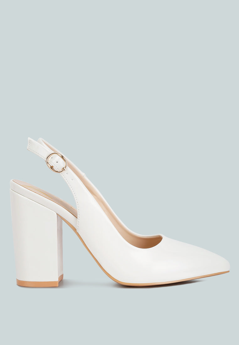dalaney slingback high block sandals#color_white