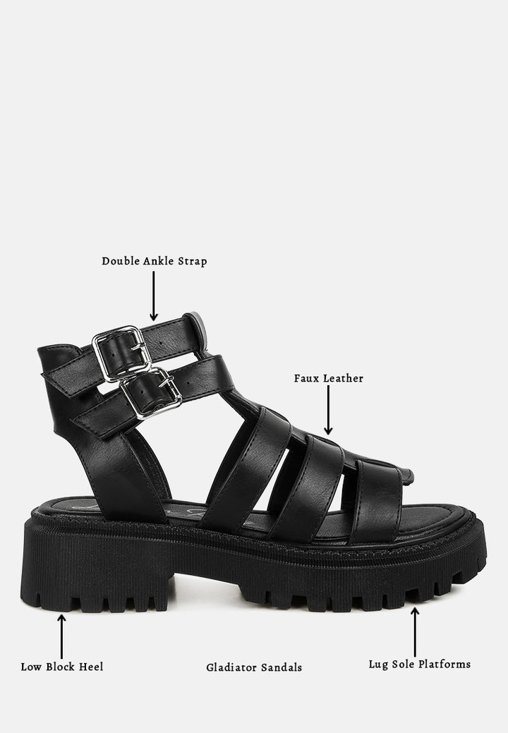 dewey chunky gladiator sandals by ruw#color_black